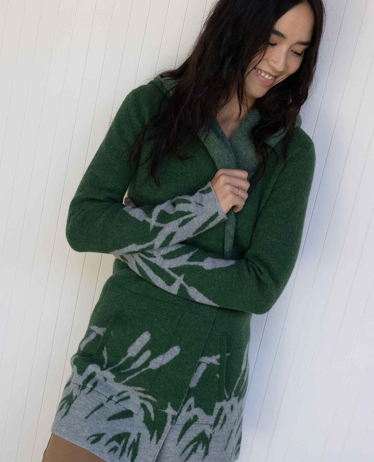 Toad&Co Heartfelt Merino Wool Open Front Cardigan Hoodie
