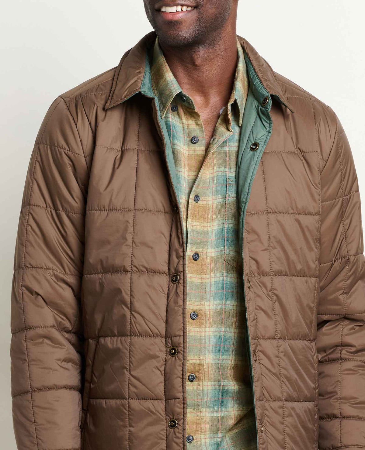 Toad&Co Men's Roame Quilted and Insulated Shirt Jacket