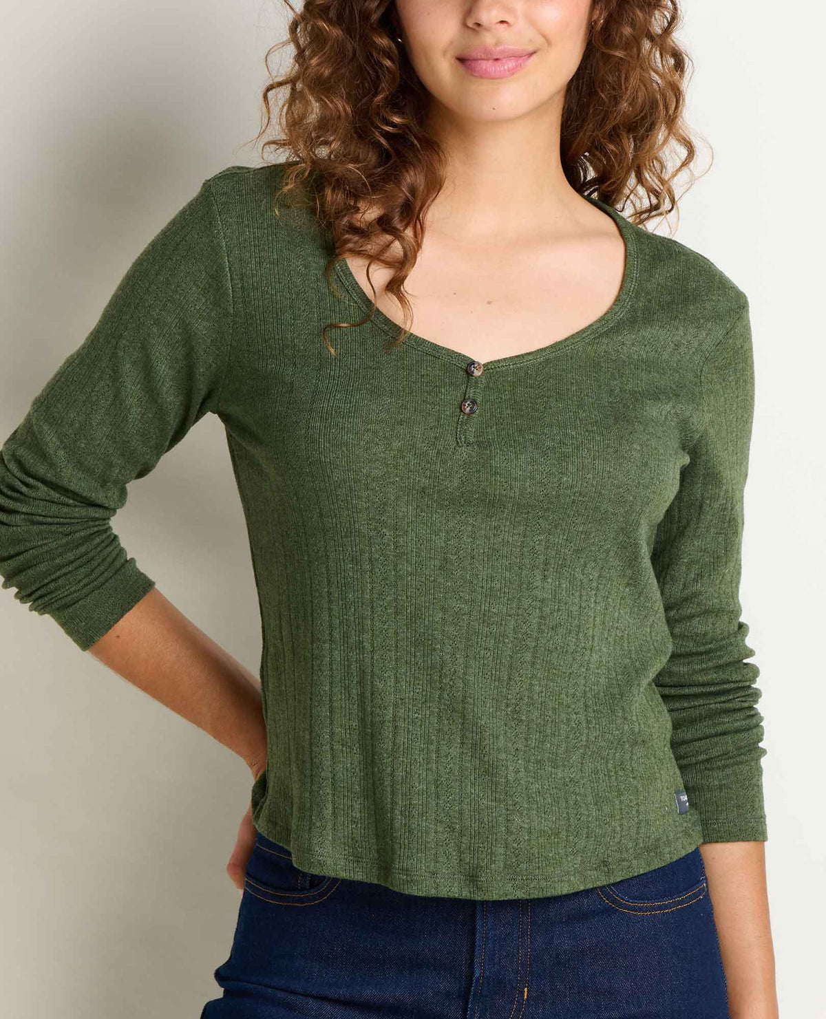 Toad&Co Foothill Pointelle Henley Tee