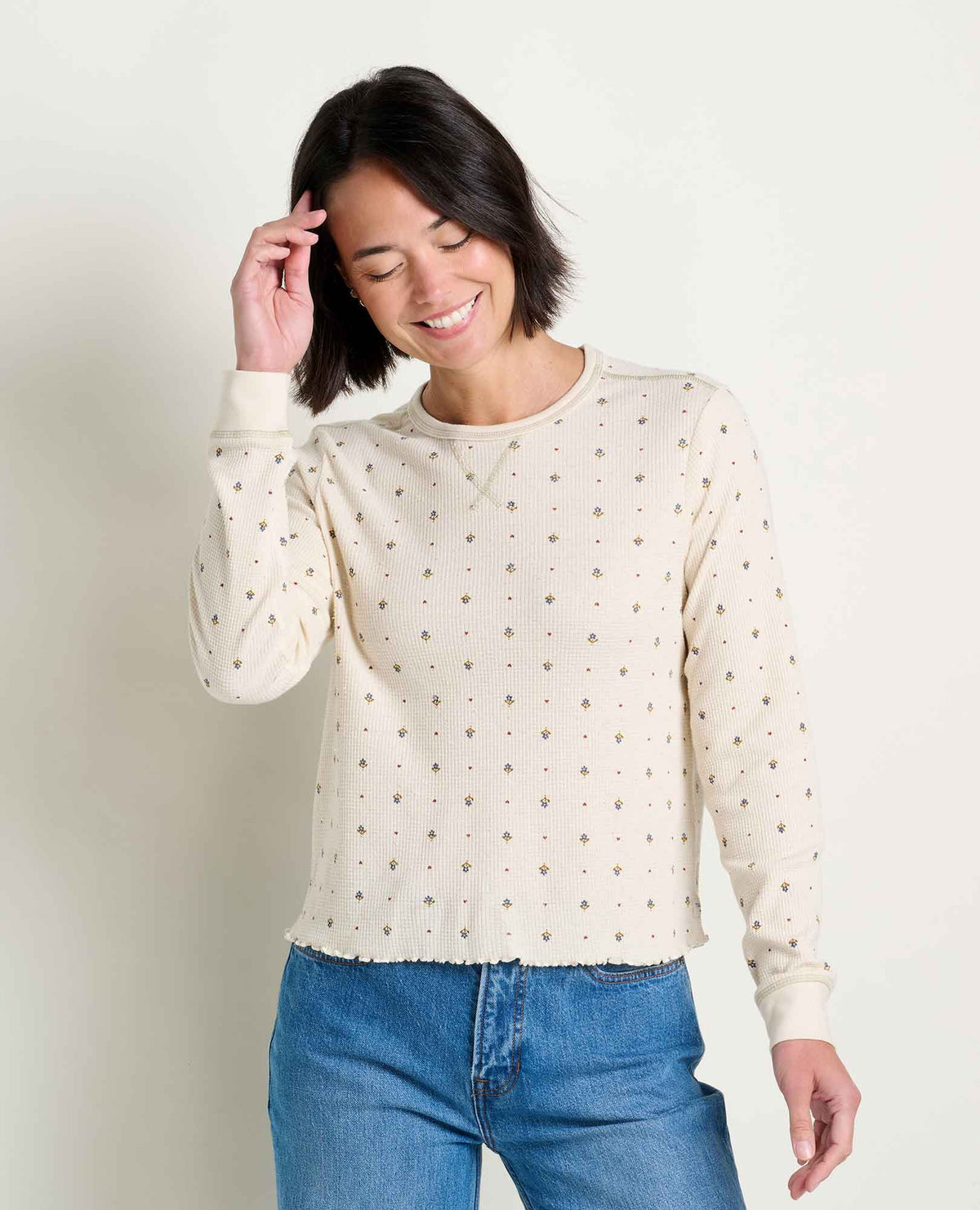 Toad&Co Soft Waffle Knit Crew Tee - Organic Cotton Blend