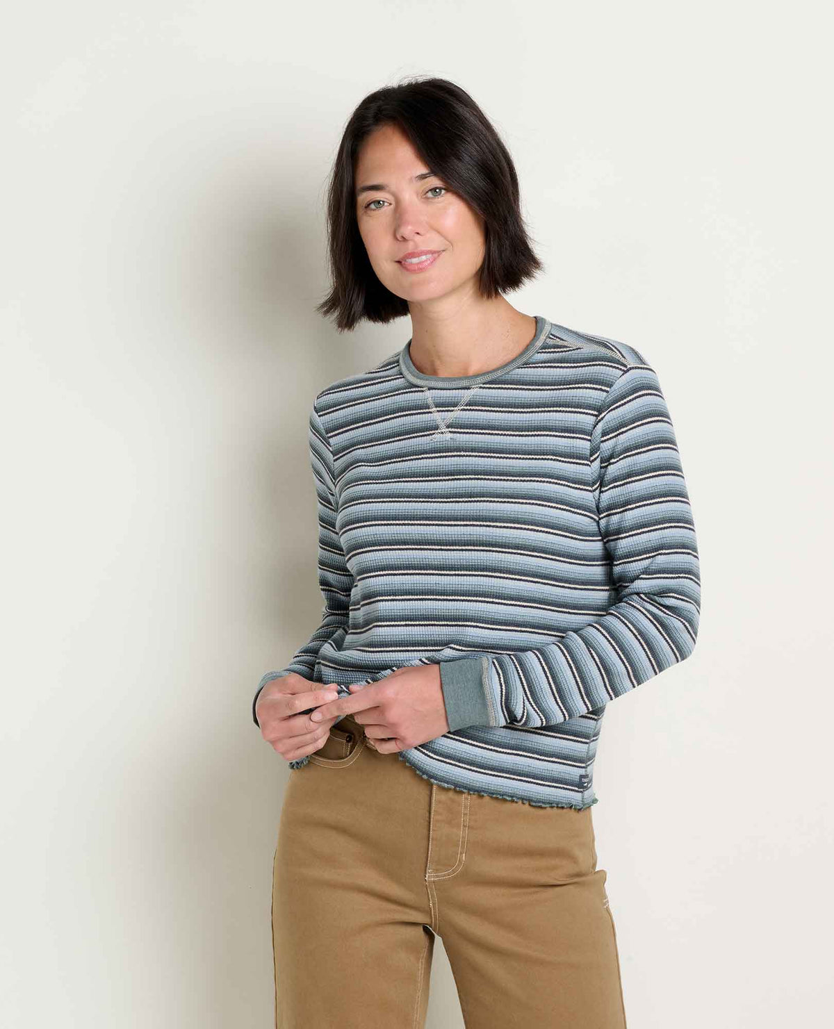 Toad&Co Soft Waffle Knit Crew Tee - Organic Cotton Blend