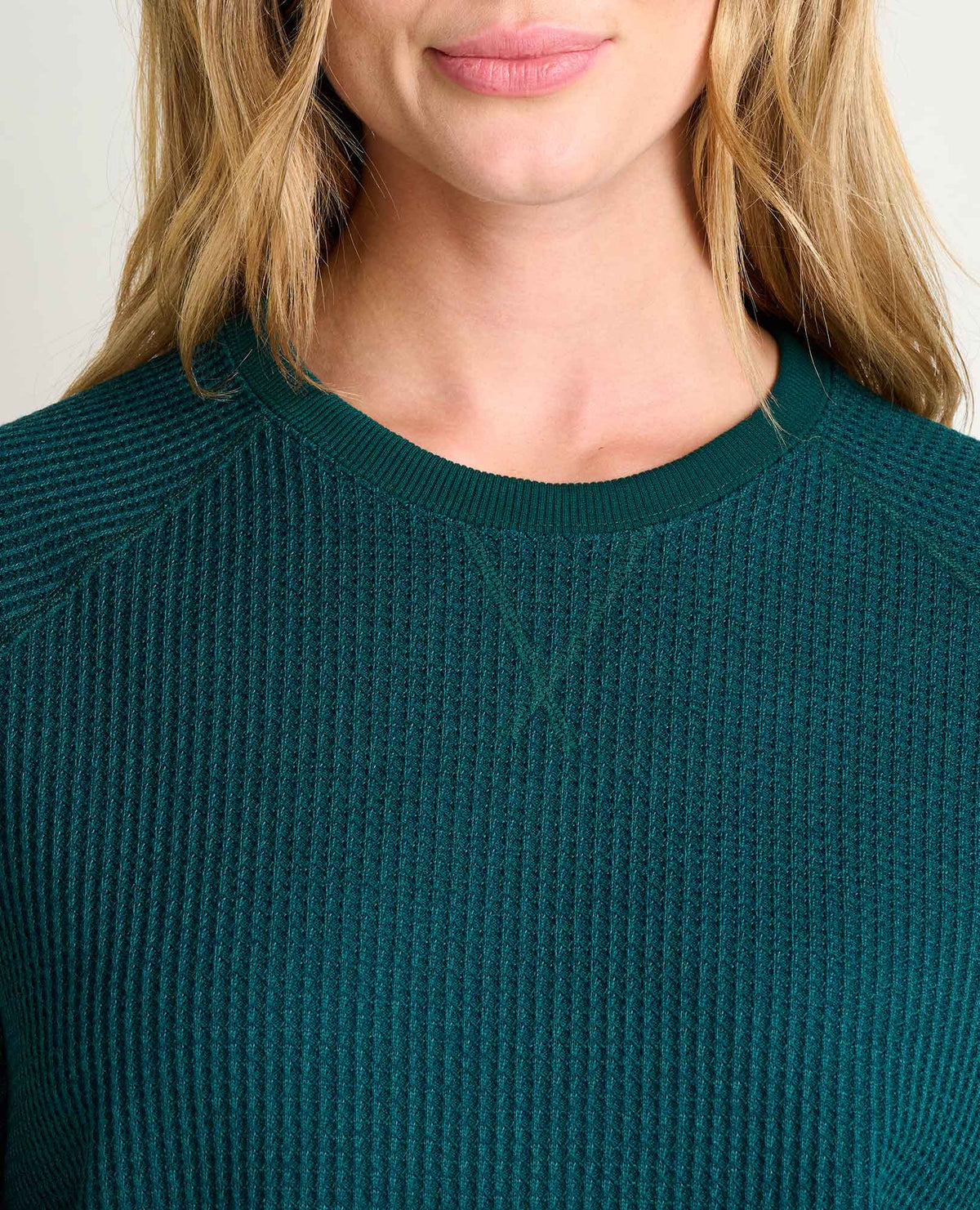 Toad&Co Bitterroot Waffle Knit Pullover - Made from Recycled Polyester