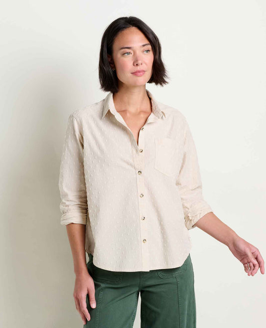 Toad&Co Women's Airscape Organic Button Up Shirt - Oversized Fit