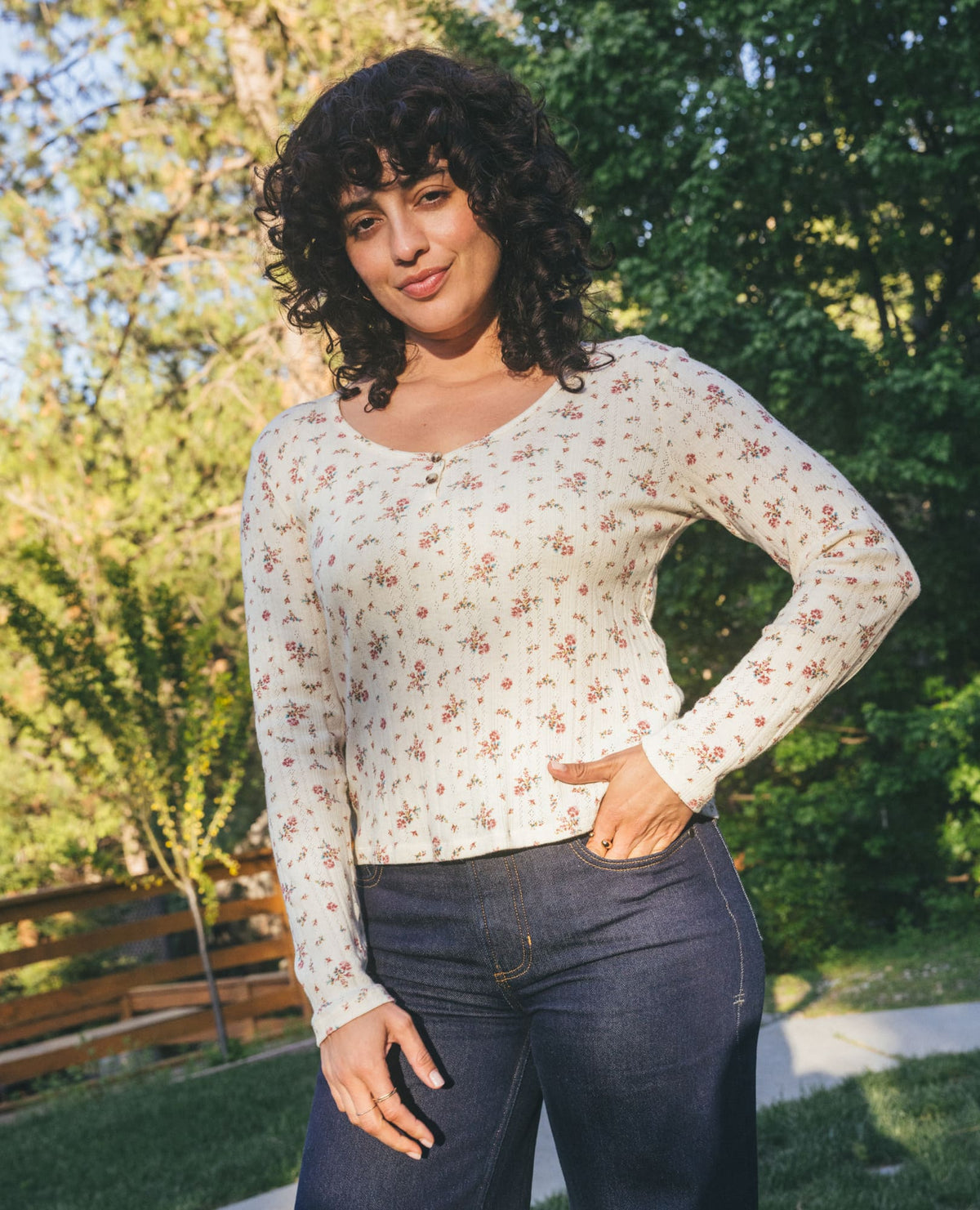 Toad&Co Foothill Pointelle Henley Tee
