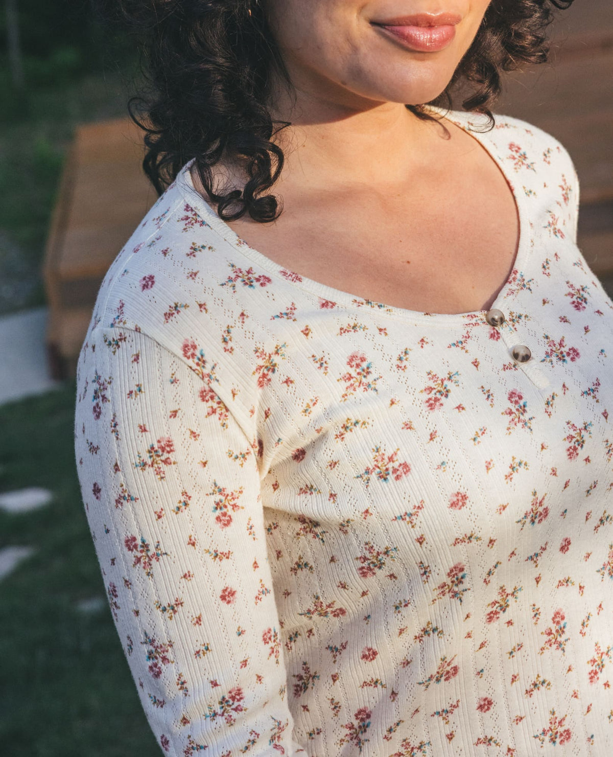 Toad&Co Foothill Pointelle Henley Tee