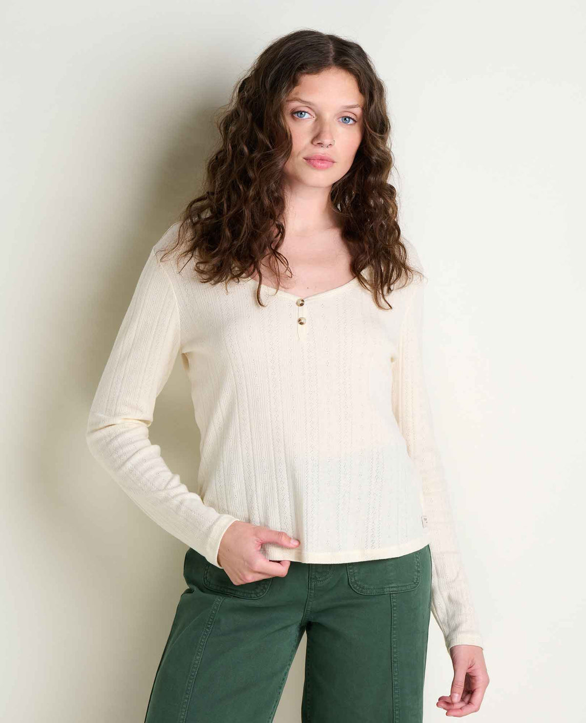 Toad&Co Foothill Pointelle Henley Tee