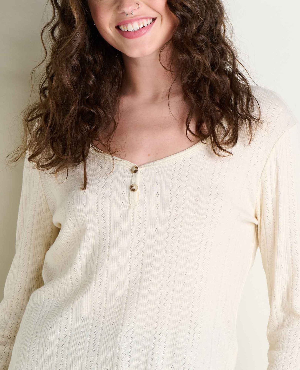 Toad&Co Foothill Pointelle Henley Tee