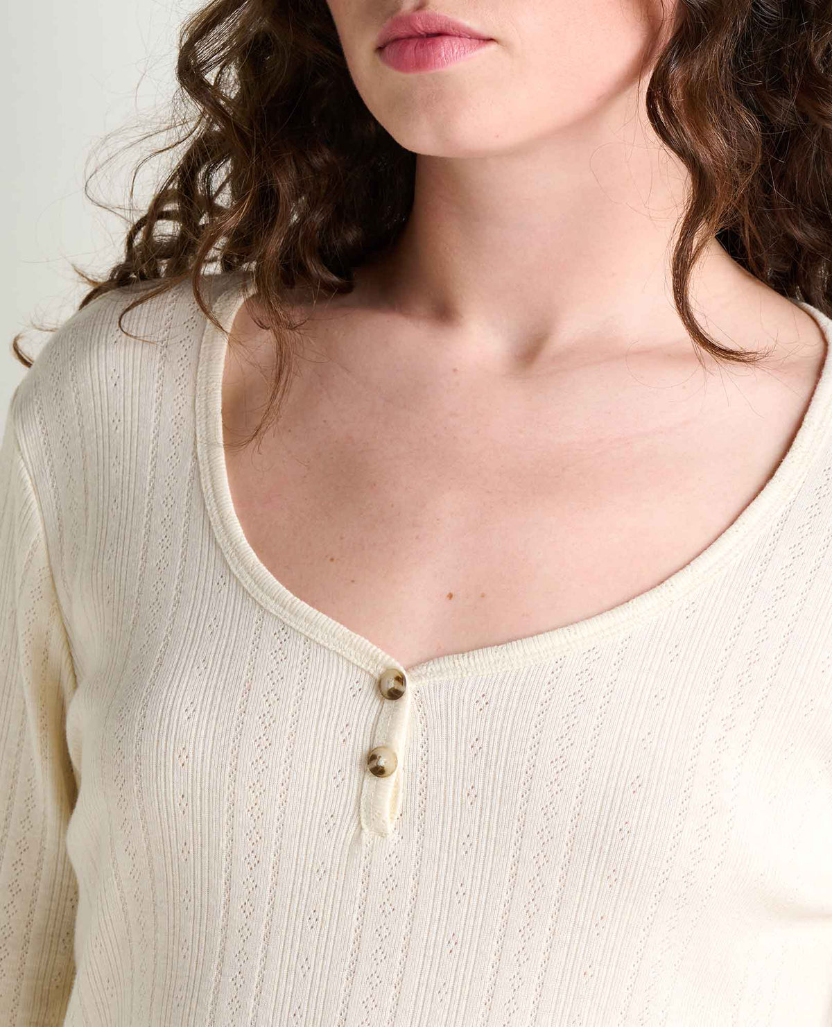 Toad&Co Foothill Pointelle Henley Tee