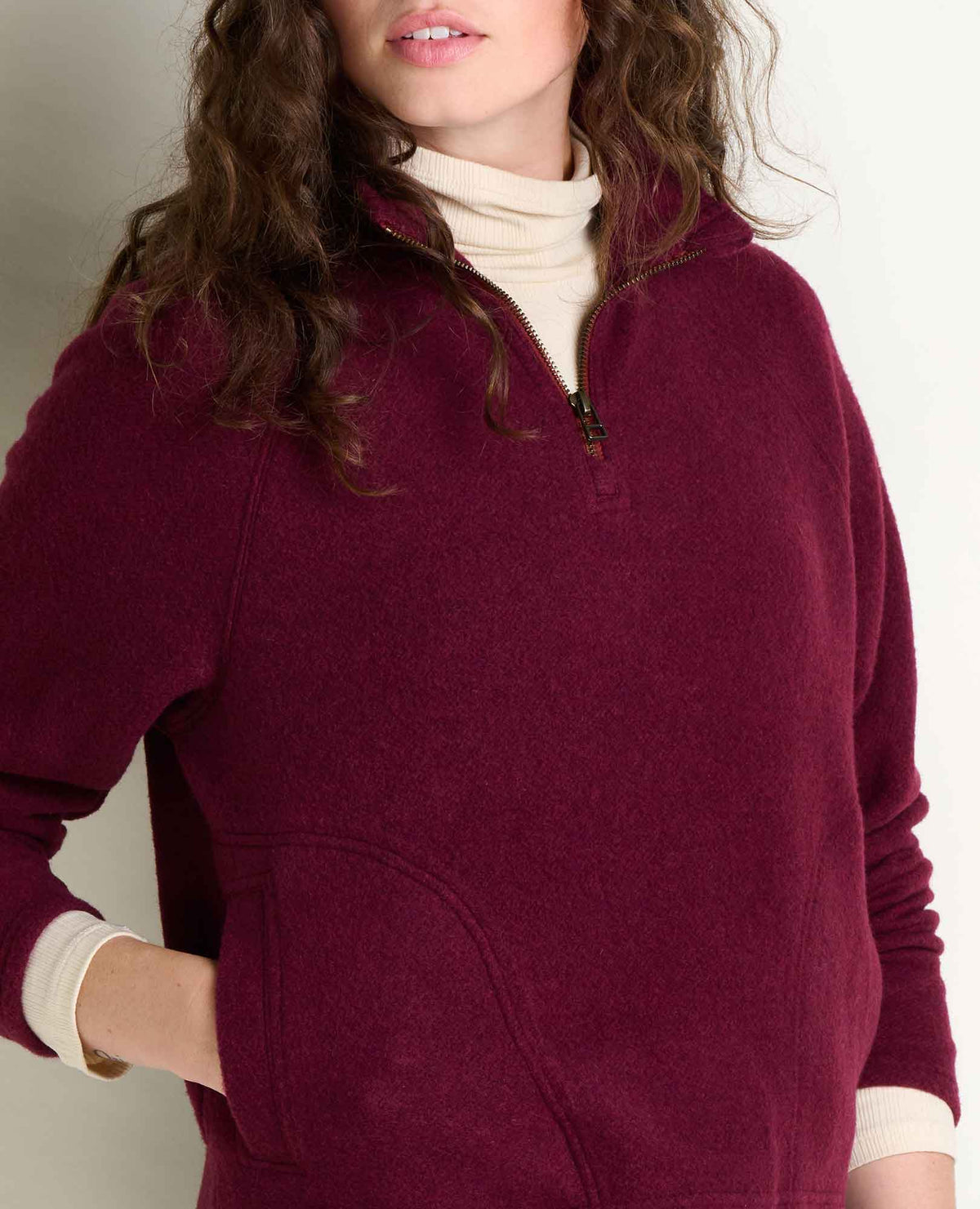 Toad&Co Women's Kennicott Italian Wool Quarter Zip
