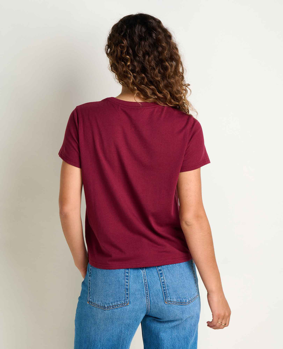 Toad&Co Women's Re-Form Embroidered Crew - Sustainable Recycled Cotton Tee