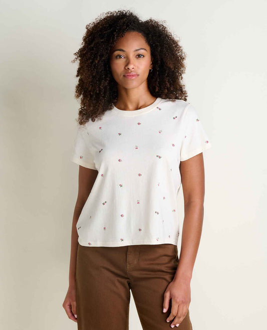 Toad&Co Women's Re-Form Crew Tee - Sustainable Recycled Cotton T-Shirt