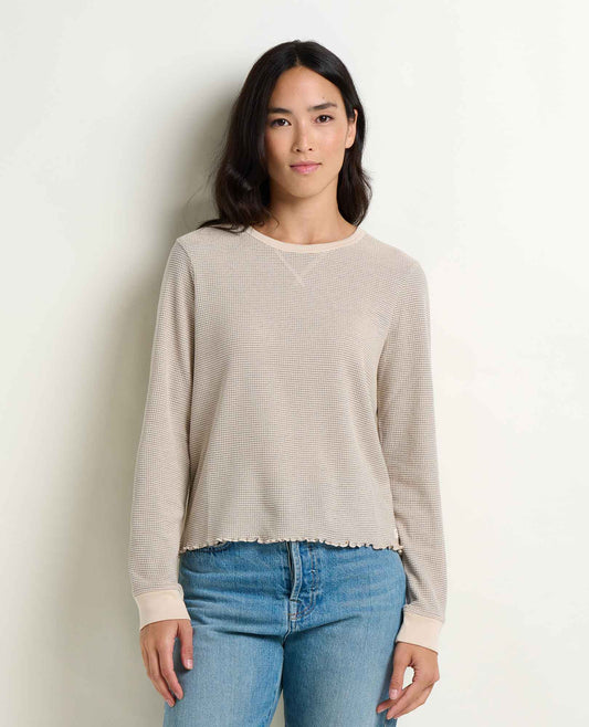 Toad&Co Soft Waffle Knit Crew Tee - Organic Cotton Blend