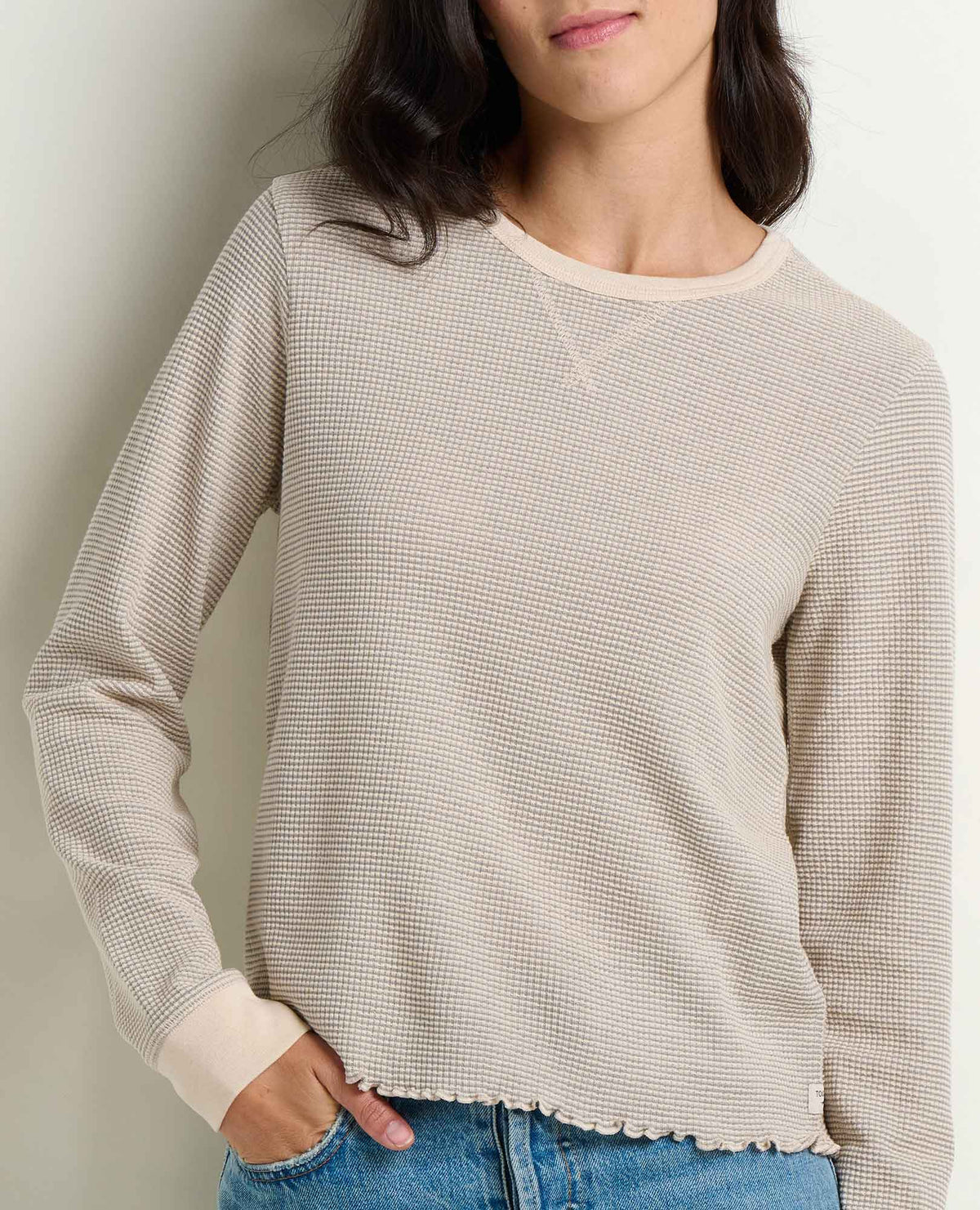 Toad&Co Soft Waffle Knit Crew Tee - Organic Cotton Blend