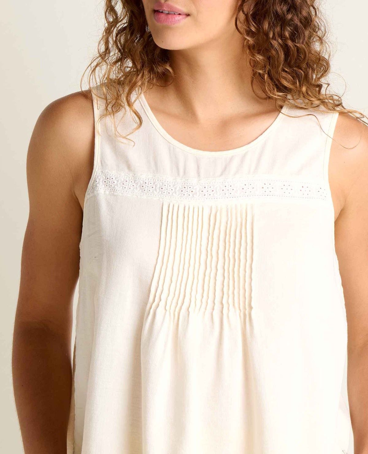 Toad&Co Manzana Pin Tuck Tank - 100% Organic Cotton Pintuck Tank Top
