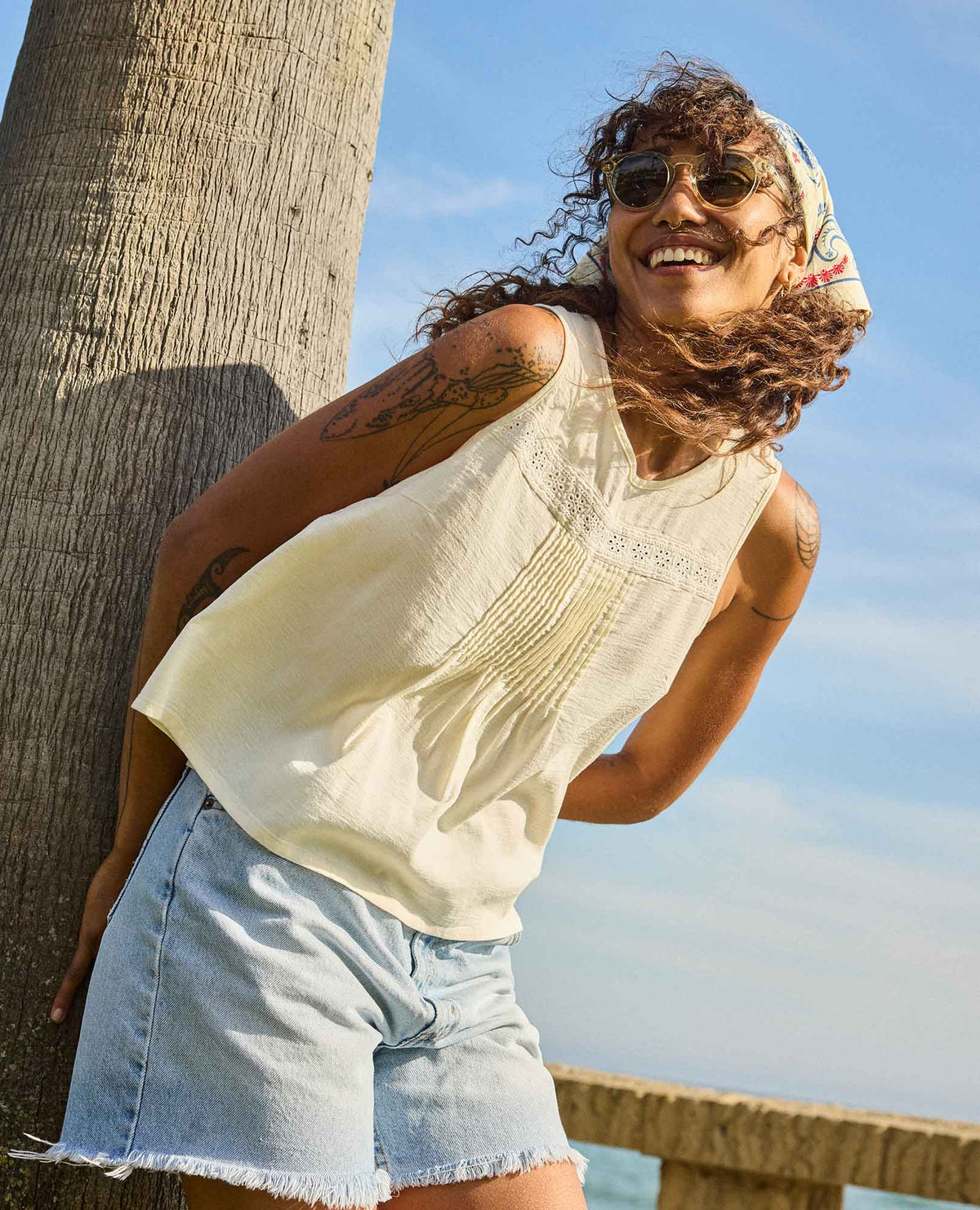 Toad&Co Manzana Pin Tuck Tank - 100% Organic Cotton Pintuck Tank Top