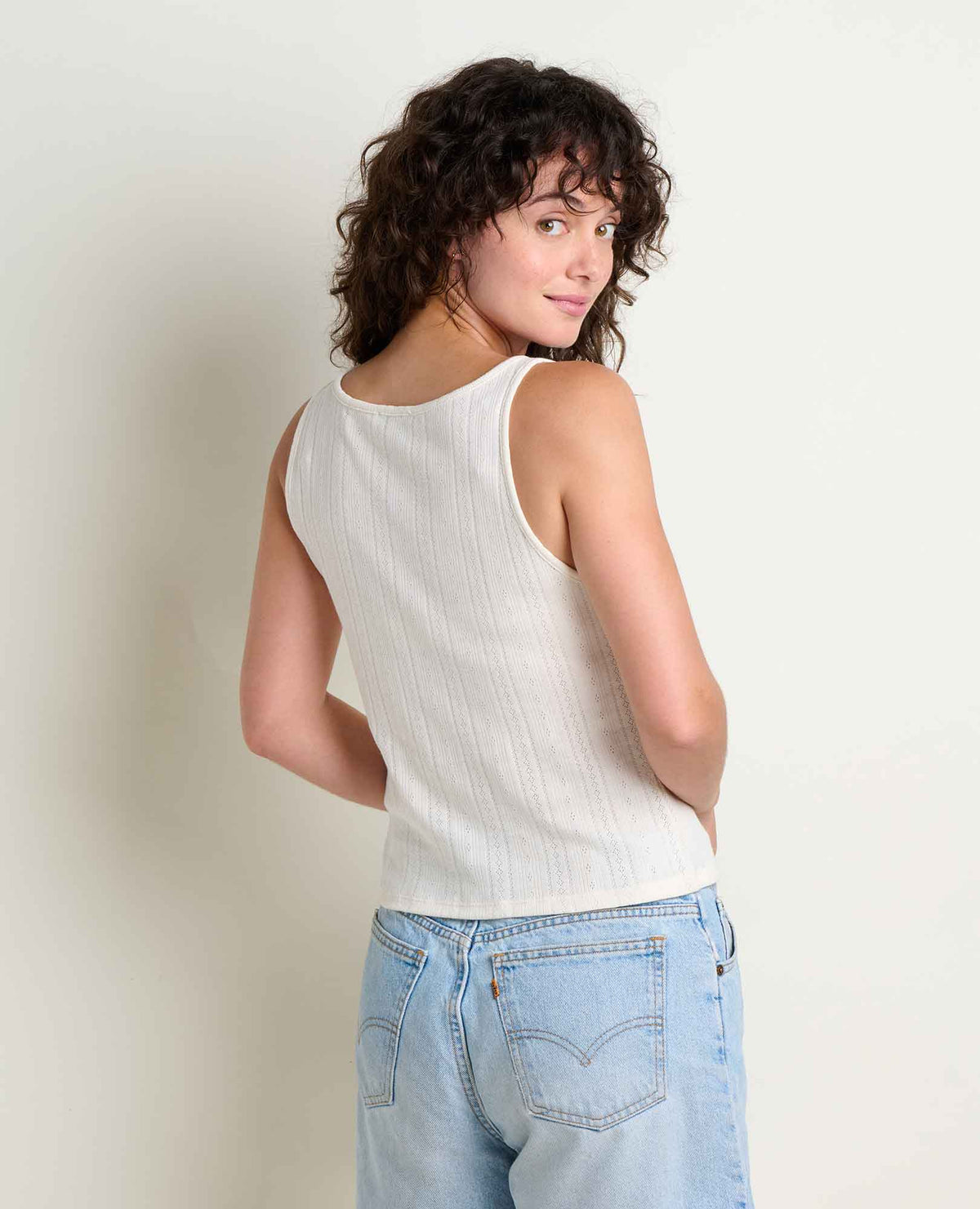 Toad&Co Foothill Pointelle Henley Tank - Organic Cotton Knit Tank