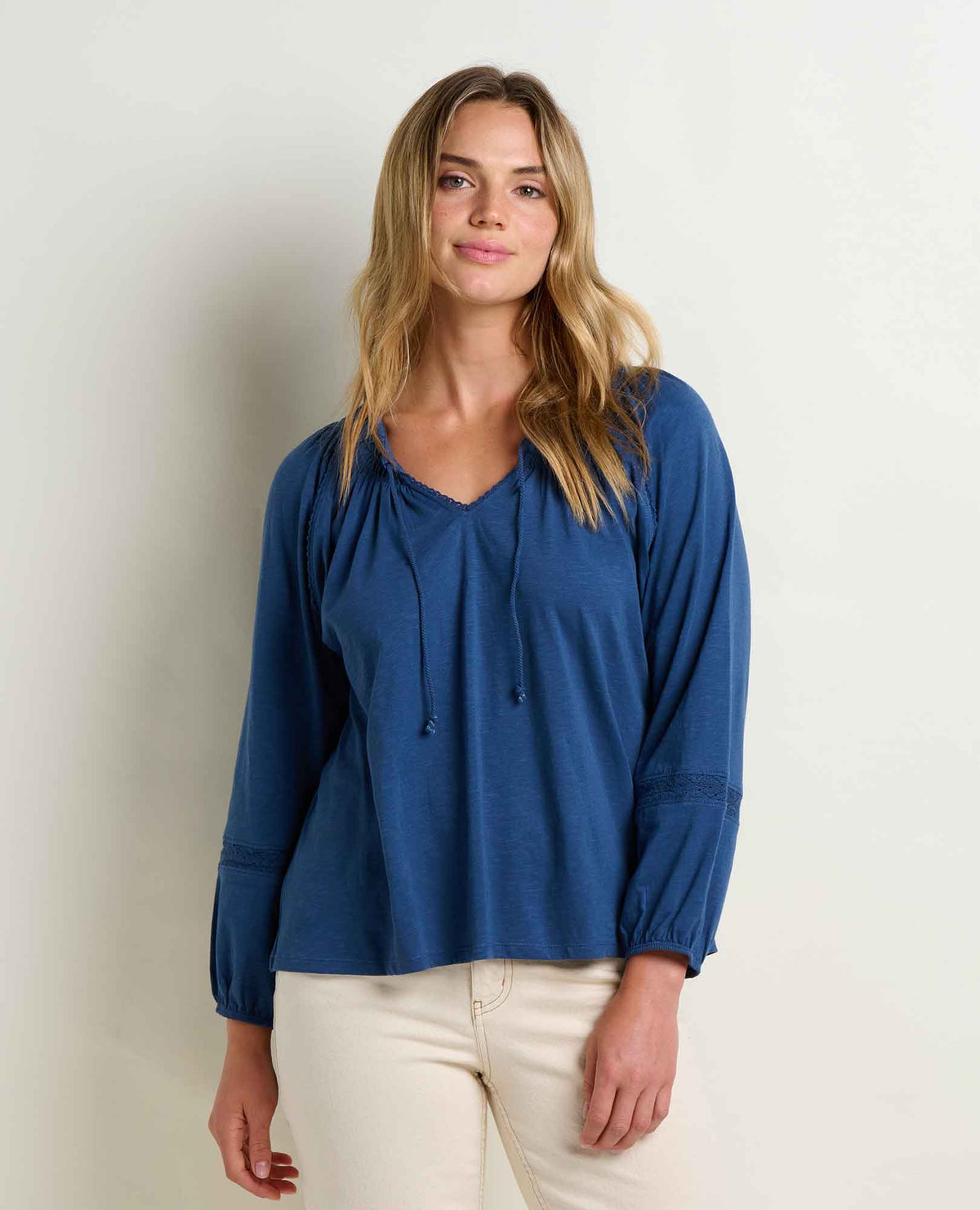 Toad&Co Women's Organic Cotton Primo Peasant Top - Soft with Stretch