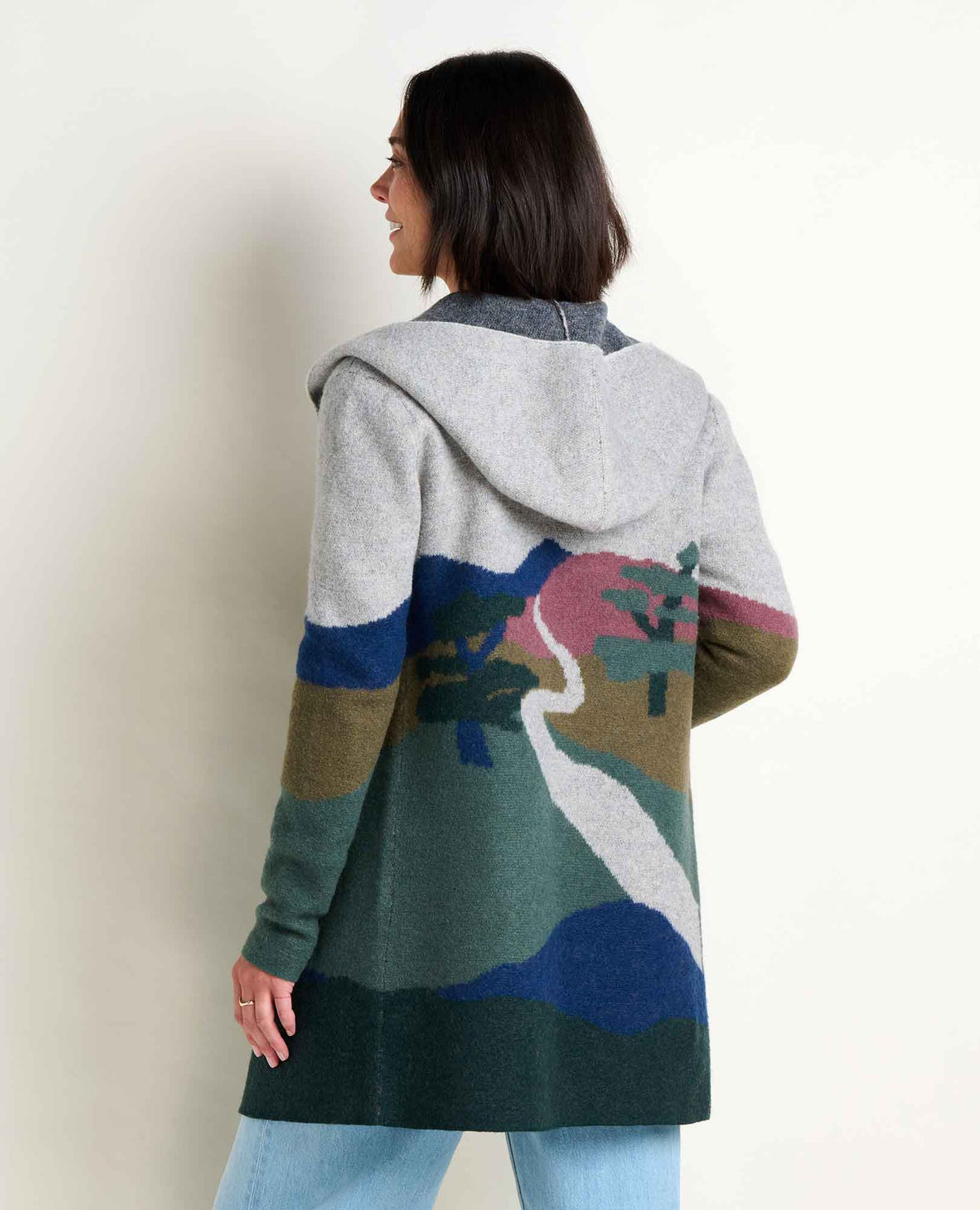 Toad&Co Heartfelt Merino Wool Open Front Cardigan Hoodie