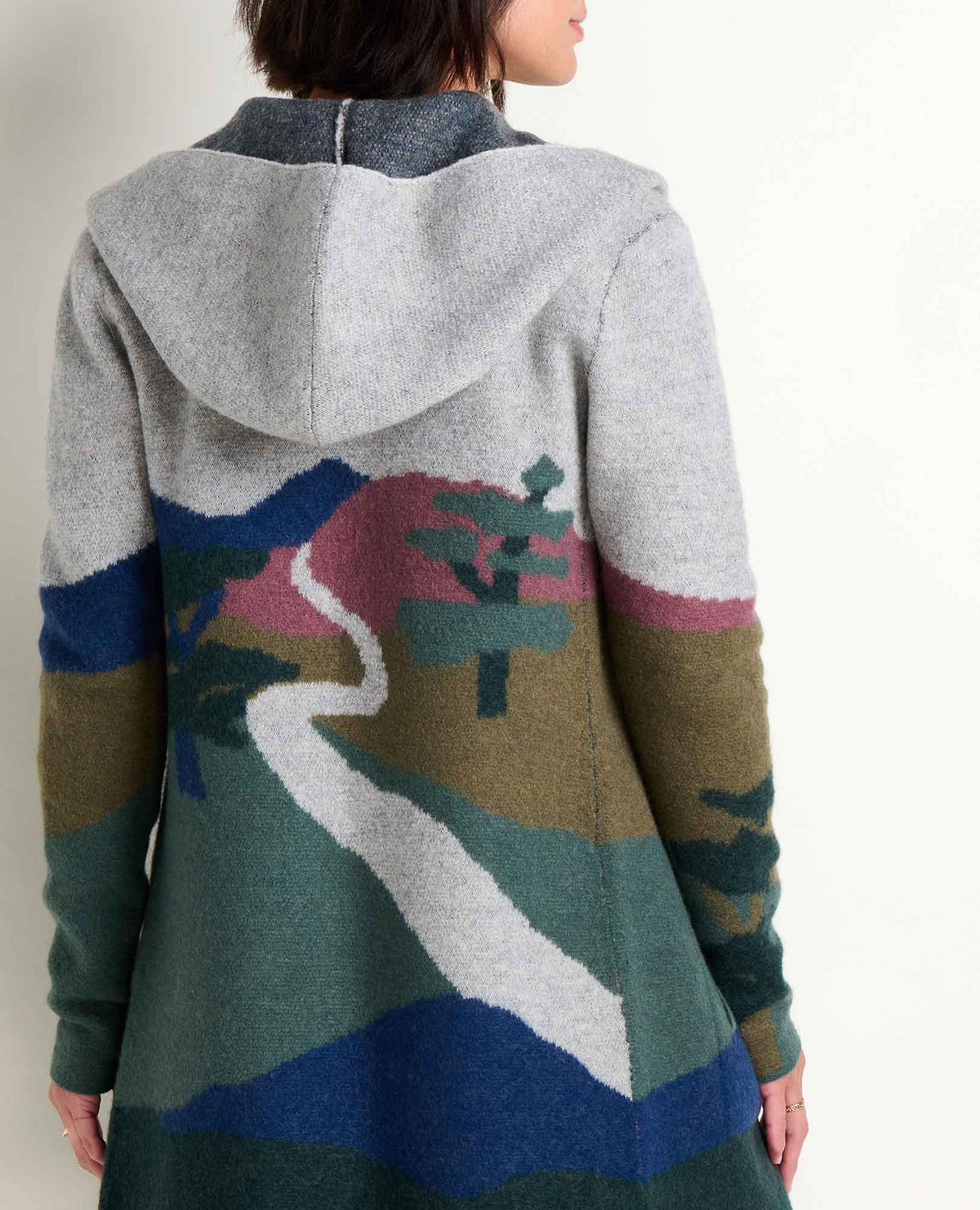 Toad&Co Heartfelt Merino Wool Open Front Cardigan Hoodie