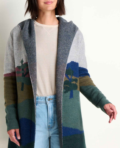 Toad&Co Heartfelt Merino Wool Open Front Cardigan Hoodie