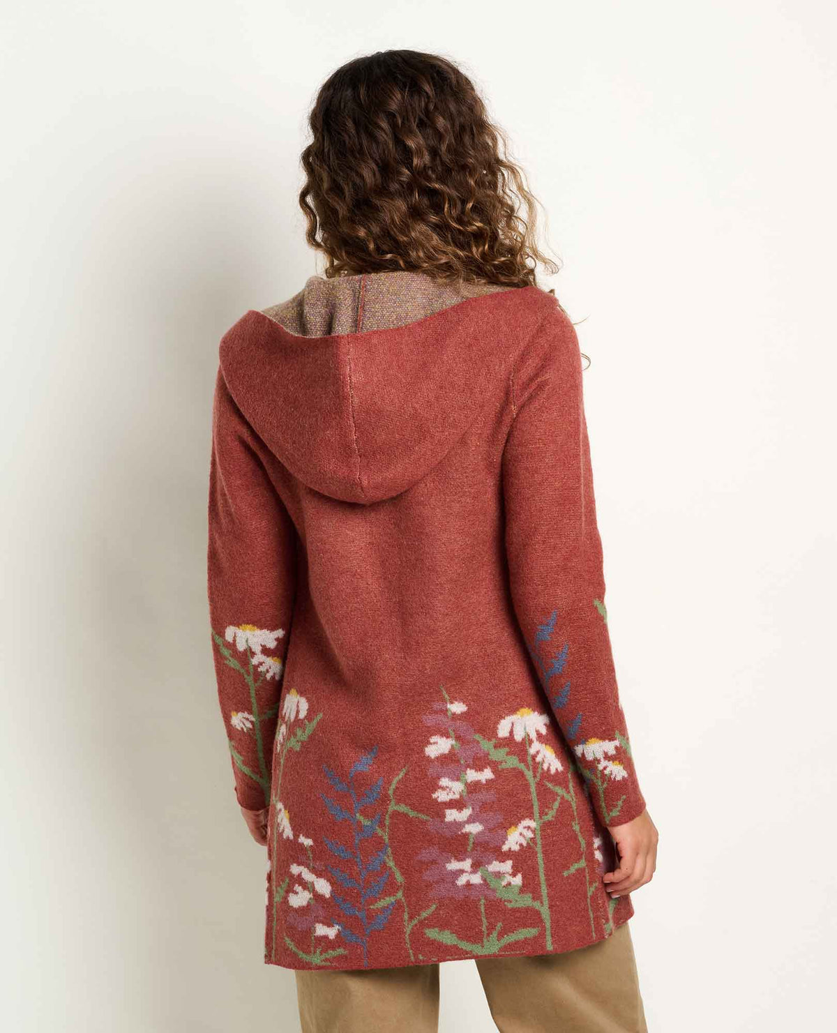Toad&Co Heartfelt Merino Wool Open Front Cardigan Hoodie