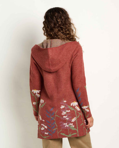 Toad&Co Heartfelt Merino Wool Open Front Cardigan Hoodie
