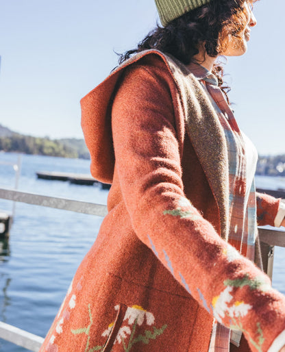 Toad&Co Heartfelt Merino Wool Open Front Cardigan Hoodie