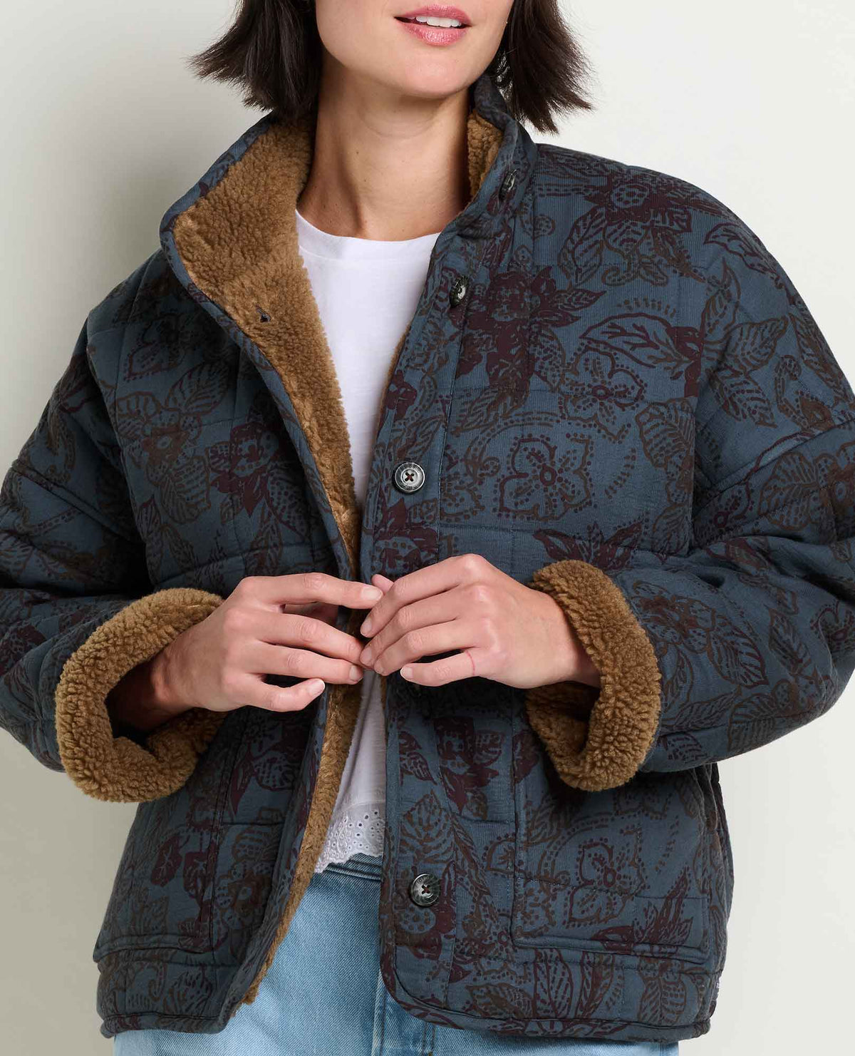 Toad&Co Manzana Sherpa-Lined Quilted Jacket