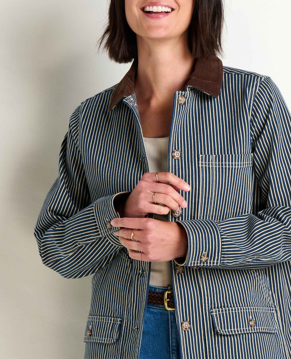 Toad&Co Women's Organic Cotton Balsam Denim Barn Jacket - Chore Coat