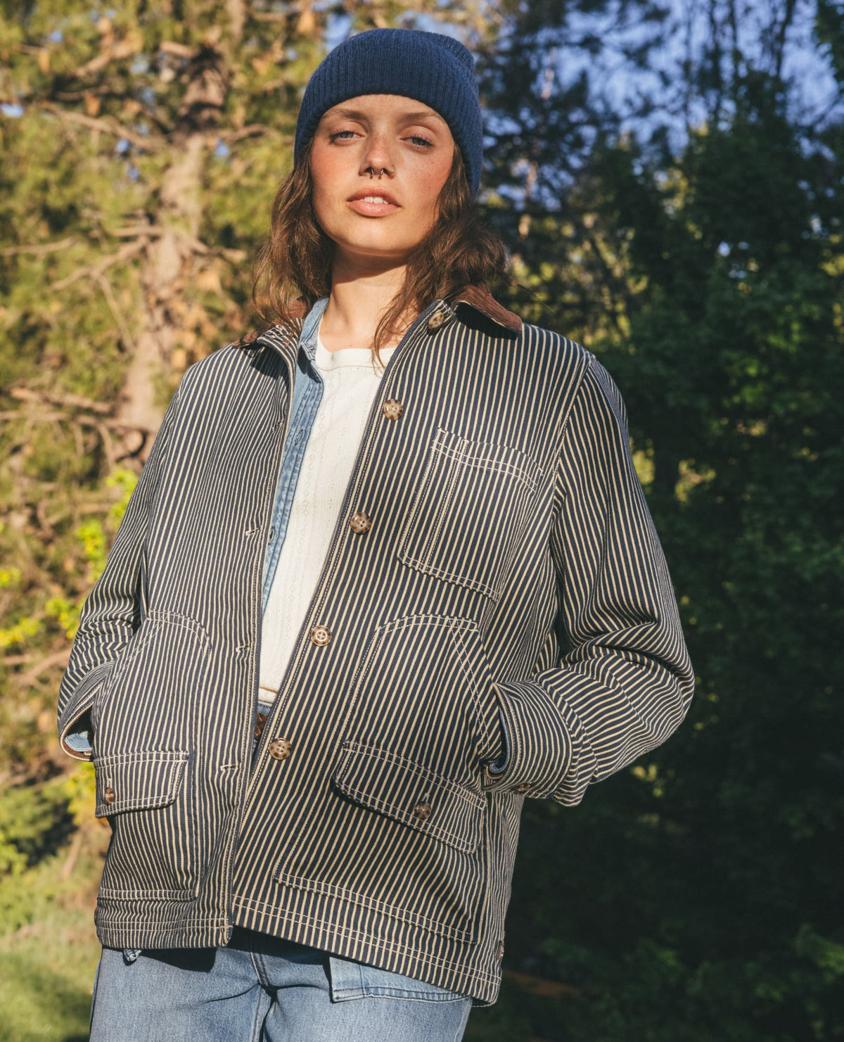 Toad&Co Women's Organic Cotton Balsam Denim Barn Jacket - Chore Coat