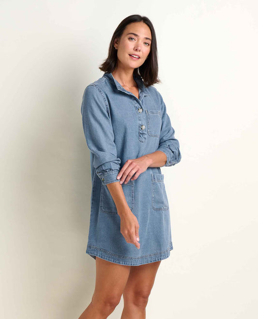 Toad&Co Piñon Soft Denim Popover Dress