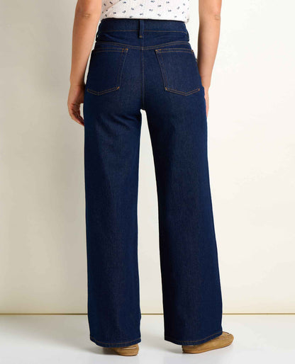 Toad&Co Women's Tamarack Wide Leg Blue Jean