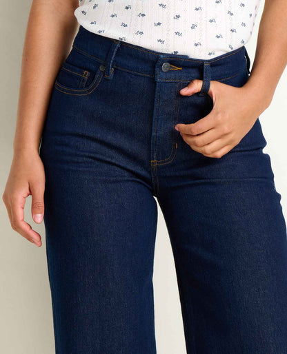 Toad&Co Women's Tamarack Wide Leg Blue Jean