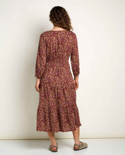 Toad&Co Manzana Tiered Midi Dress