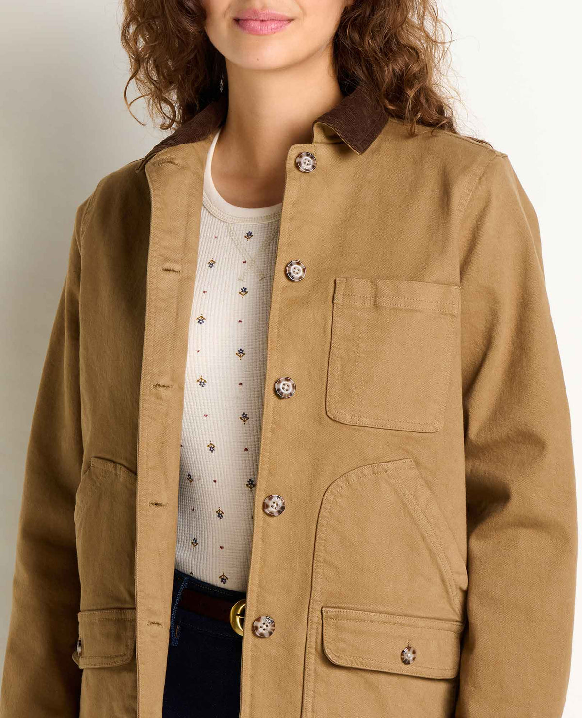 Toad&Co Women's Organic Cotton Balsam Denim Barn Jacket - Chore Coat