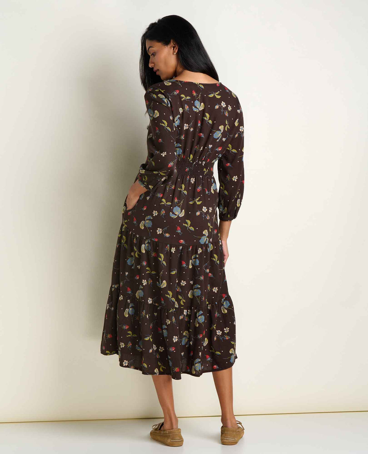 Toad&Co Manzana Tiered Midi Dress