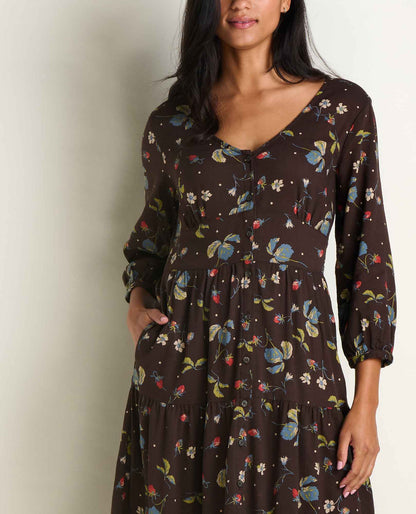Toad&Co Manzana Tiered Midi Dress