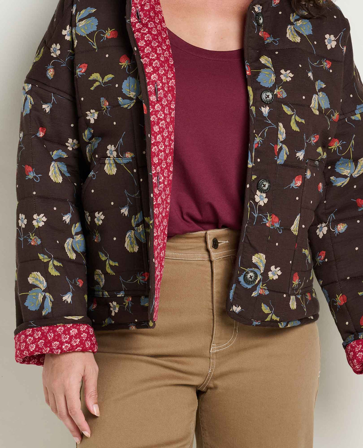 Toad&Co Organic Cotton Quilted Jacket with Recycled Insulation