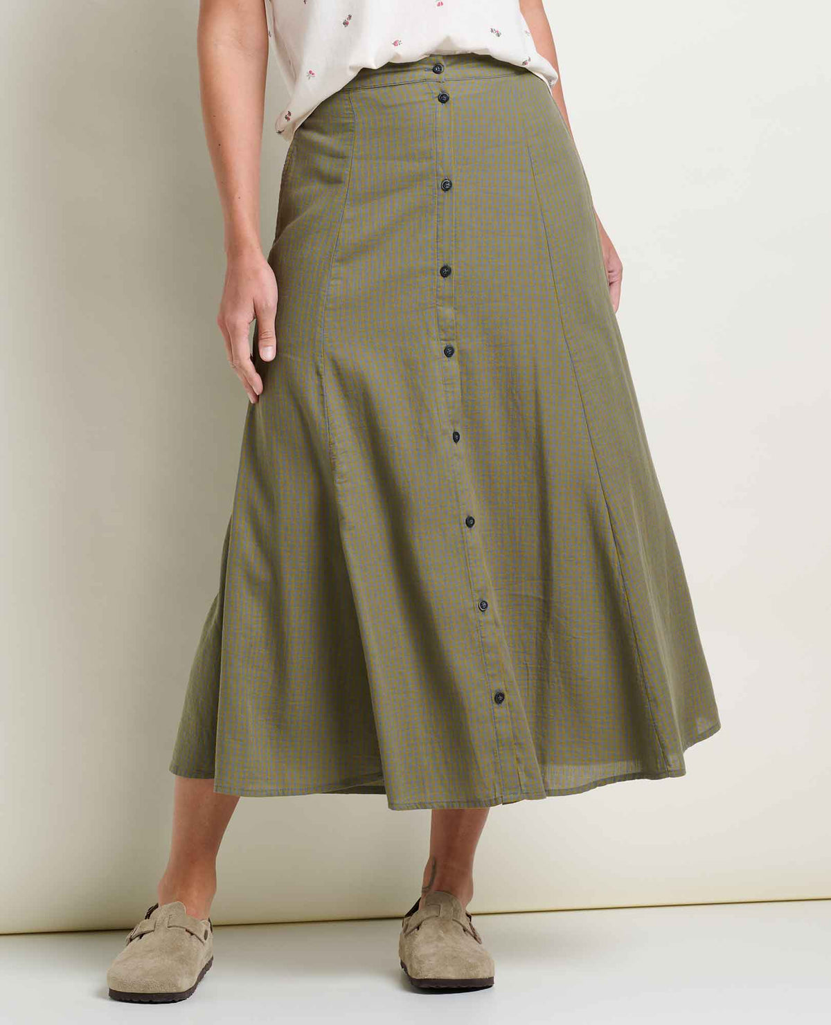 Toad&Co Manzana Organic Cotton Midi Skirt