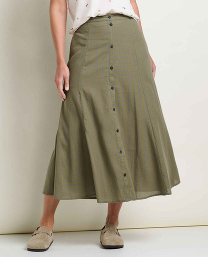 Toad&Co Manzana Organic Cotton Midi Skirt