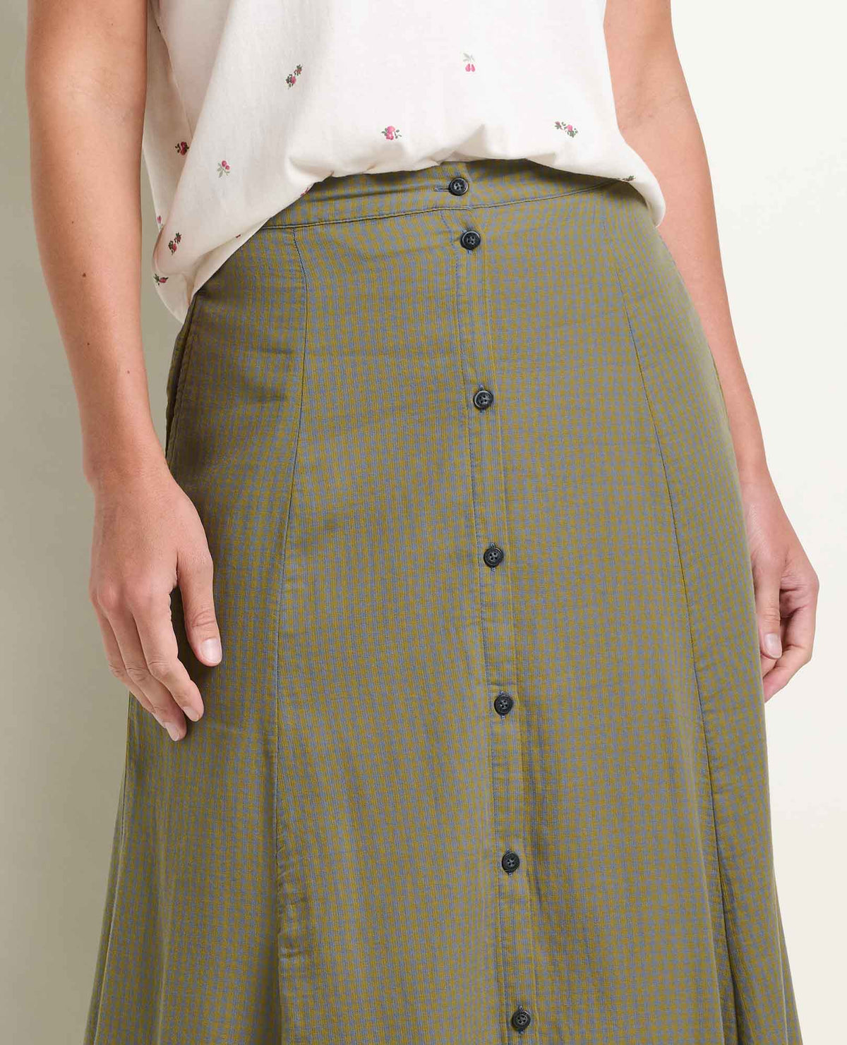 Toad&Co Manzana Organic Cotton Midi Skirt