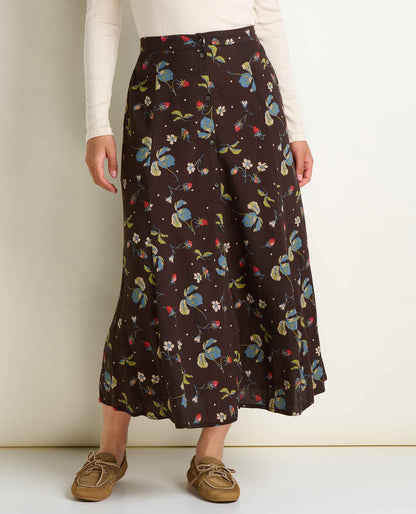 Toad&Co Manzana Organic Cotton Midi Skirt