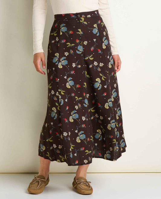 Toad&Co Manzana Organic Cotton Midi Skirt