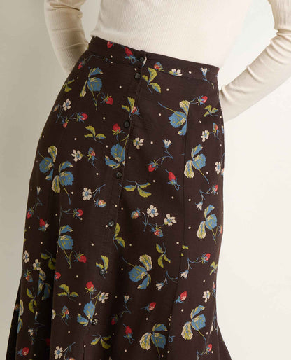 Toad&Co Manzana Organic Cotton Midi Skirt