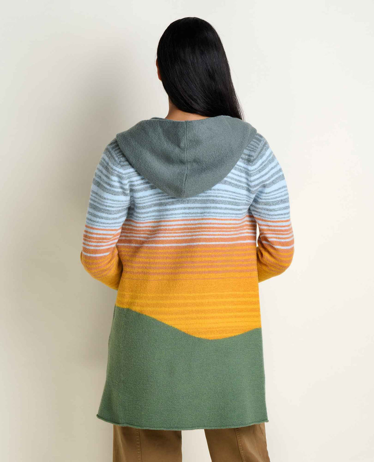 Toad&Co Heartfelt Merino Wool Open Front Cardigan Hoodie