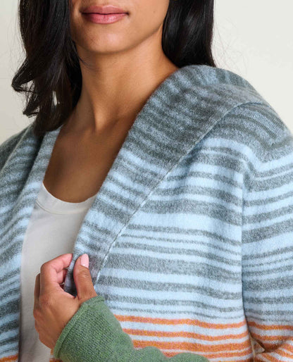 Toad&Co Heartfelt Merino Wool Open Front Cardigan Hoodie