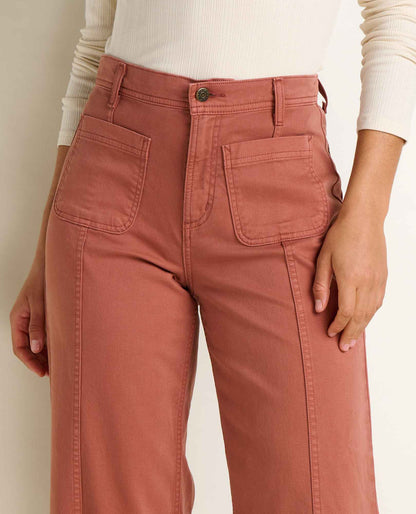 Toad&Co Linden Canvas Wide Leg Sailor Pant - Organic Cotton