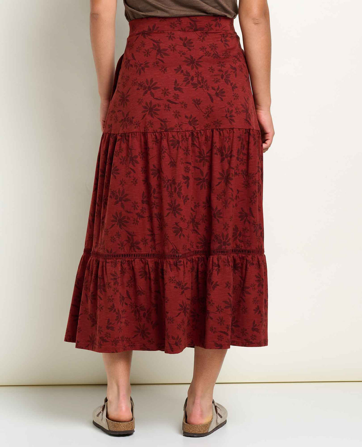 Toad&Co Marigold Tiered Midi Skirt - Soft, Stretchy, and Eco-Friendly