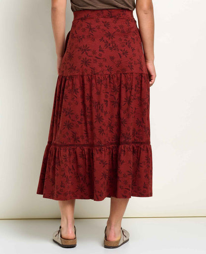 Toad&Co Marigold Tiered Midi Skirt - Soft, Stretchy, and Eco-Friendly