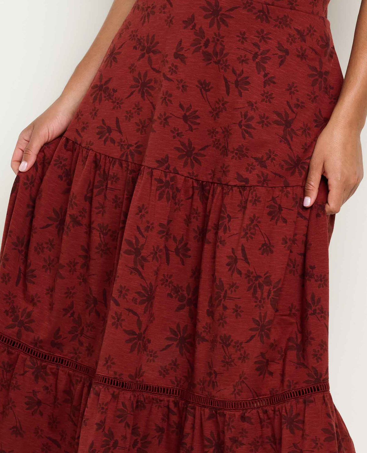 Toad&Co Marigold Tiered Midi Skirt - Soft, Stretchy, and Eco-Friendly